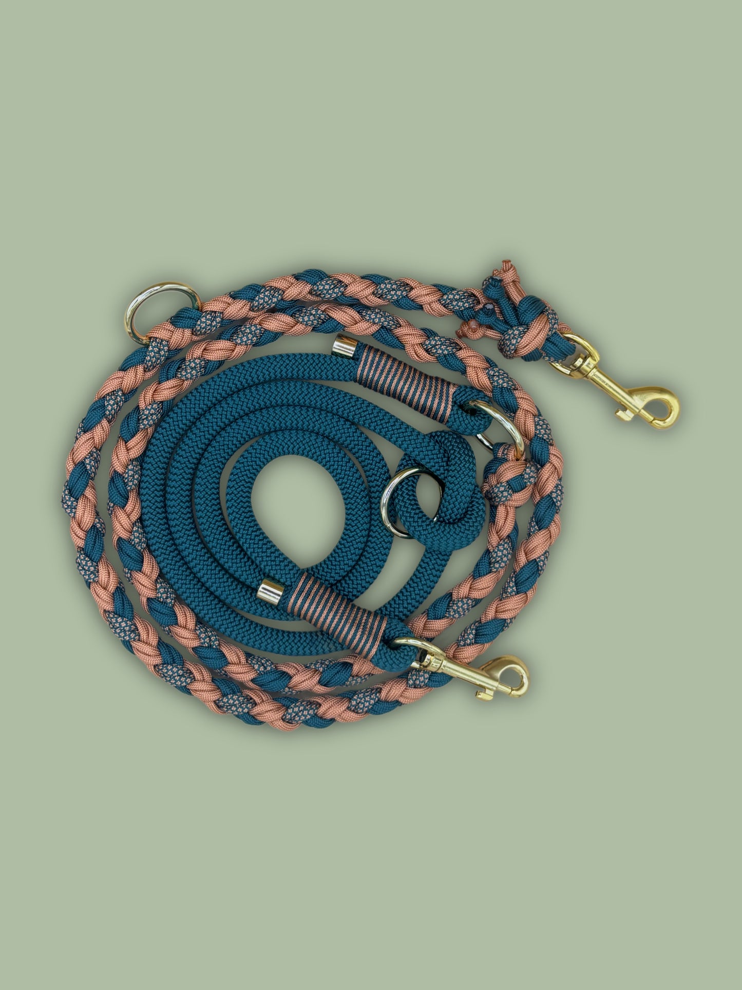 Correa trenzada de paracord de 4 hebras