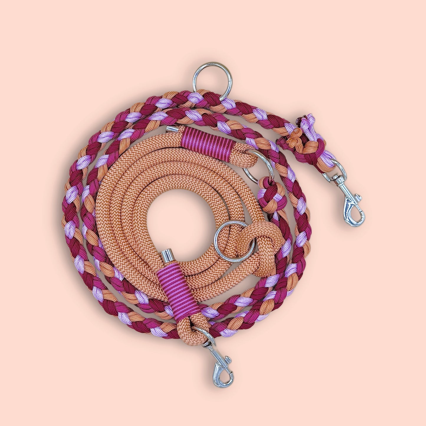 Correa trenzada de paracord de 4 hebras