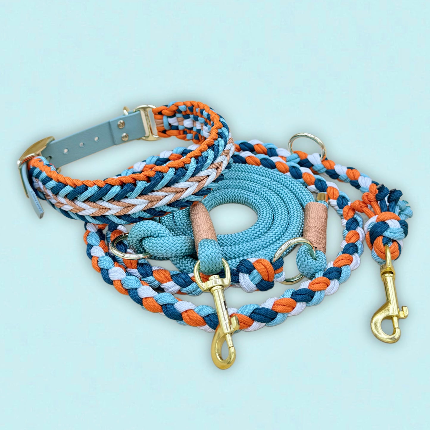Collar Lieblings Wutz X Paracord, correa trenzada de 4 hebras.