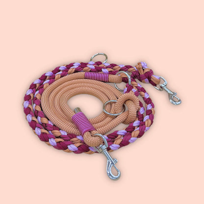 Collar de tulipán X Correa trenzada de paracord de 4 hebras