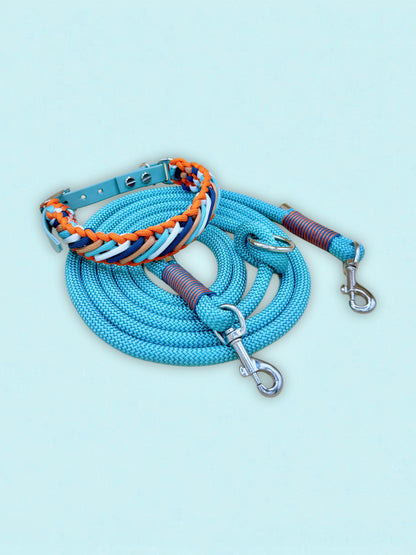 Collar Mini Lunas X Cuerda de Correa de Paracord