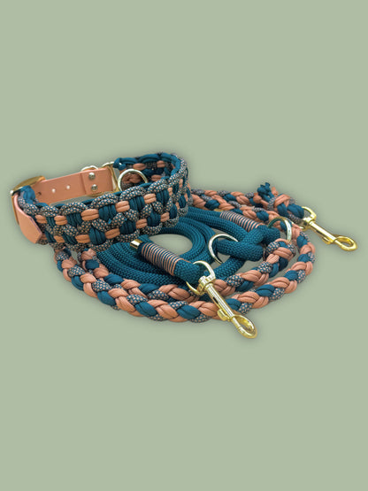 Collar KBK Bar con correa trenzada de paracord de 4 hebras.