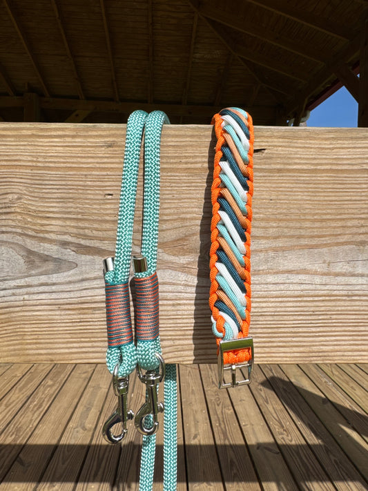Collar Mini Lunas X Cuerda de Correa de Paracord