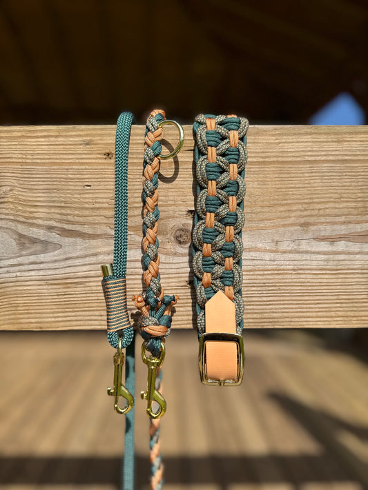 KBK Bar Collar X Paracord 4 Braided Leash